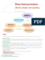 Topic 1: Data Interpretation: Data Types, Its Collection, Display and Regarding Information