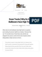 Dozer Tracks (Why Do Some Bulldozers Have High Tracks) - Heavy
