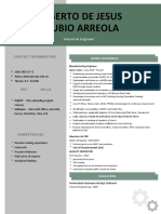 Roberto de Jesus Rubio Arreola Industrial Engineer Contact Information