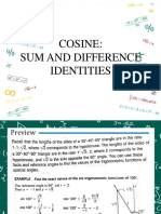 Cosine Sum and Difference Identities