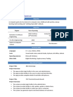 Muhammad Asfar Ali Software Engineer Resume