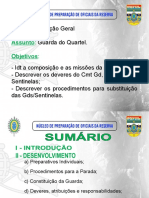 Matéria: Assunto: Objetivos:: Instrução Geral Guarda Do Quartel