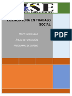 Licenciatura en Trabajo Social: Mapa Curricular Áreas de Formación Programas de Cursos