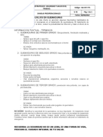 Tema: Primeros Auxilios en Quemaduras Objetivo:: Informacion Puntual - Terminos: 1-Quemaduras de Primer Grado