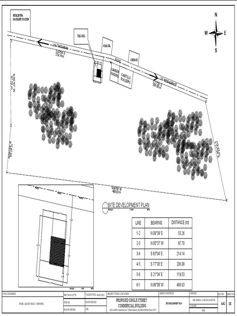 Site Development Plan for Commercial Building | PDF