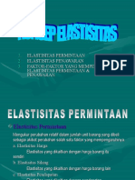 Elastisitas Permintaan Elastisitas Penawaran Faktor-Faktor Yang Mempengaruhi Elastisitas Permintaan & Penawaran