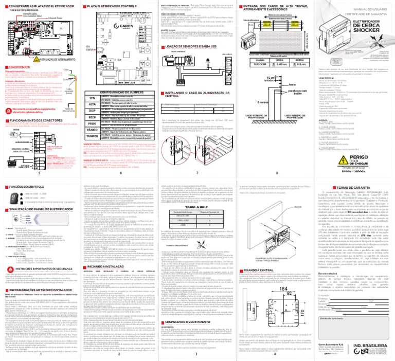 Manual G Shocker PDF Rede sem fio Fonte de energia