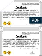 Certificado de Epi Epc Fazenda Sao Jose