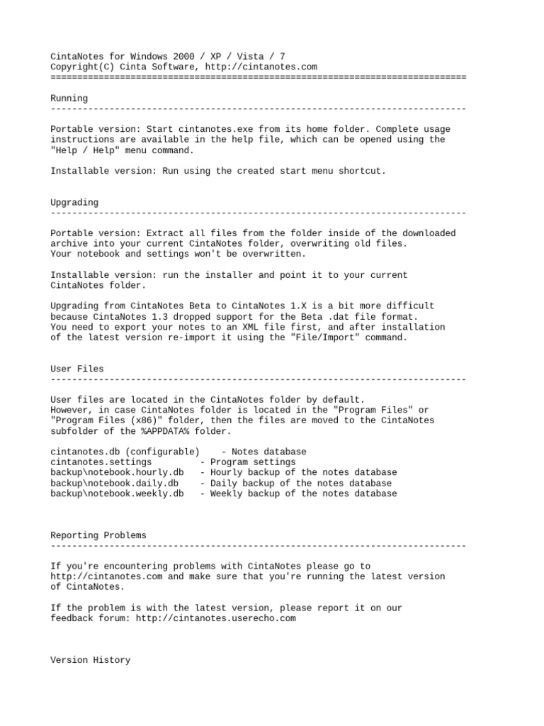 CintaNotes Installation and Upgrade Guide | PDF | Computer File ...