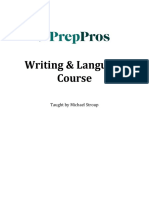 Writing & Language Course: Taught by Michael Stroup