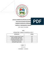 Escuela Superior Politécnica de Chimborazo Facultad de Ciencias Pecuarias Carrera de Medicina Veterinaria Genética Y Mejoramiento Animal