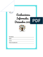 Evaluación Informal 3° Básico