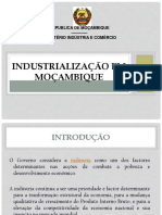 Industrialização em Moçambique: Republica de Moçambique - Ministério Indústria E Comércio