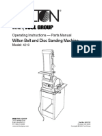Wilton Belt and Disc Sanding Machine: Operating Instructions - Parts Manual