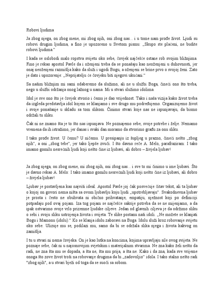 Robovi ljudima | PDF