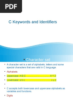 C Keywords and Identifiers