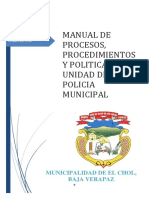 06A Manual de Procesos de Procedimientos de La Policia Municipal
