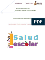 Manual de Certificacion Escuela Promotora de La Salud 2.0