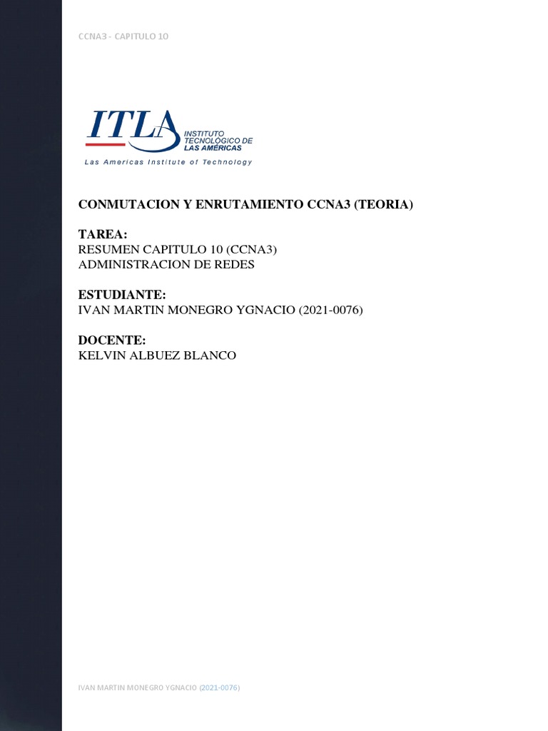 Resumen - Capitulo 10 | PDF | Tecnología de información y ...