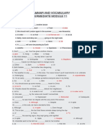 Stream 2 - Grammar and Vocabulary Worksheetintermediate Module 11