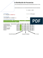 Tablas de Distribución de Frecuencias: R Max - Min S 1 + 3.33log (N) I