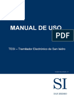 Manual de Uso: TESI - Tramitador Electrónico de San Isidro