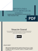 Propuesta Logistica Montaje de Evento, Relaciones Públicas