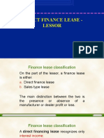 Direct Finance Lease - Lessor