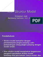 Teori Struktur Modal: Disiapkan Oleh: Bambang Sutrisno, S.E., M.S.M
