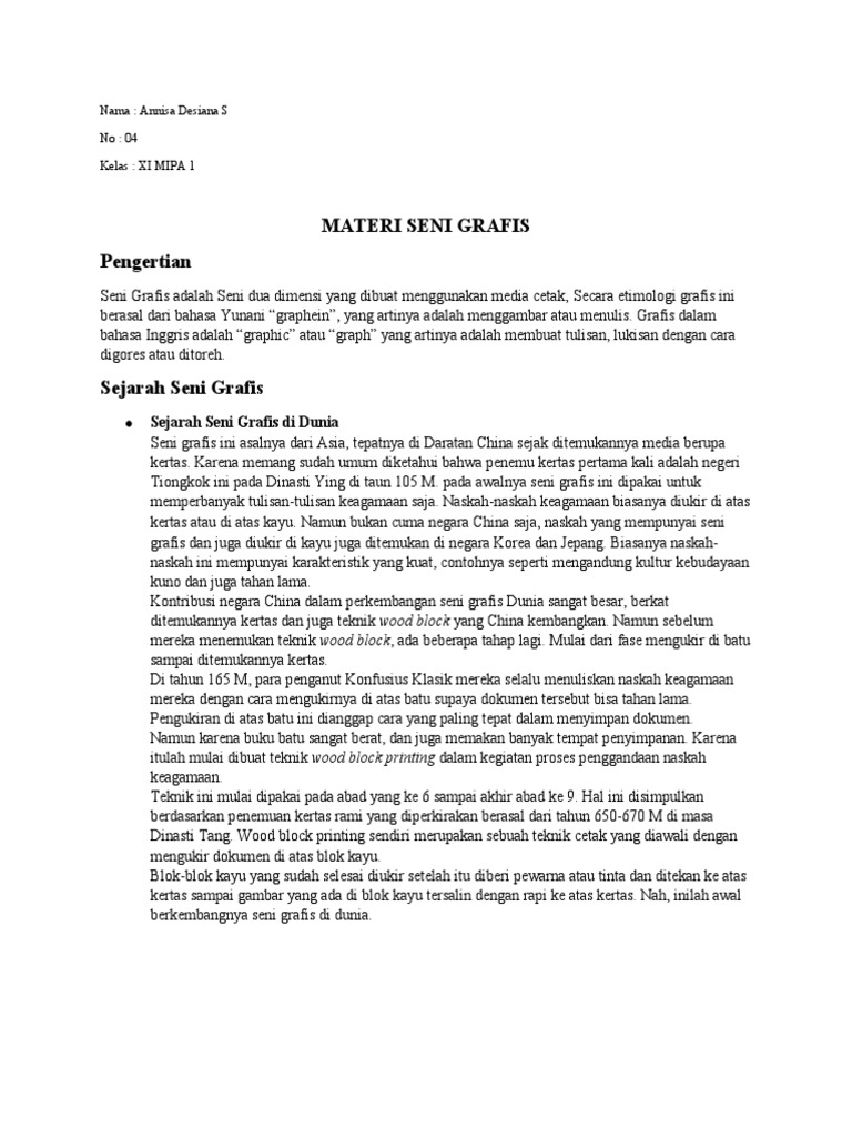 Materi Seni Grafis Pdf