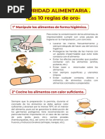 10 Reglas de Oro de la OMS | PDF | Alimentos | Agua