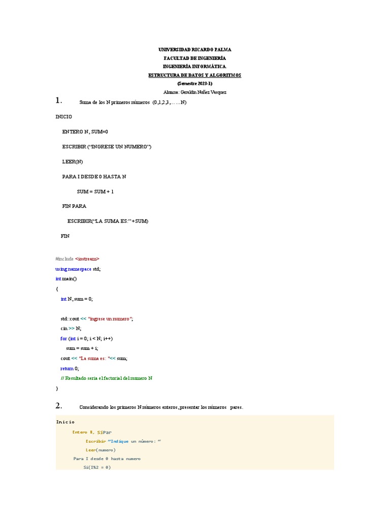 Practica de Algoritmos-5 C++ | PDF | C ++ | Gestión de tecnología de la ...