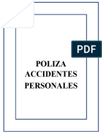 Poliza Accidentes Personales