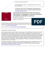 International Journal For Academic Development