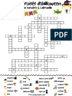 Mots Croisés Halloween Intermédiaire