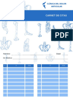 Carnet de Citas: Clínica Del Dolor Articular