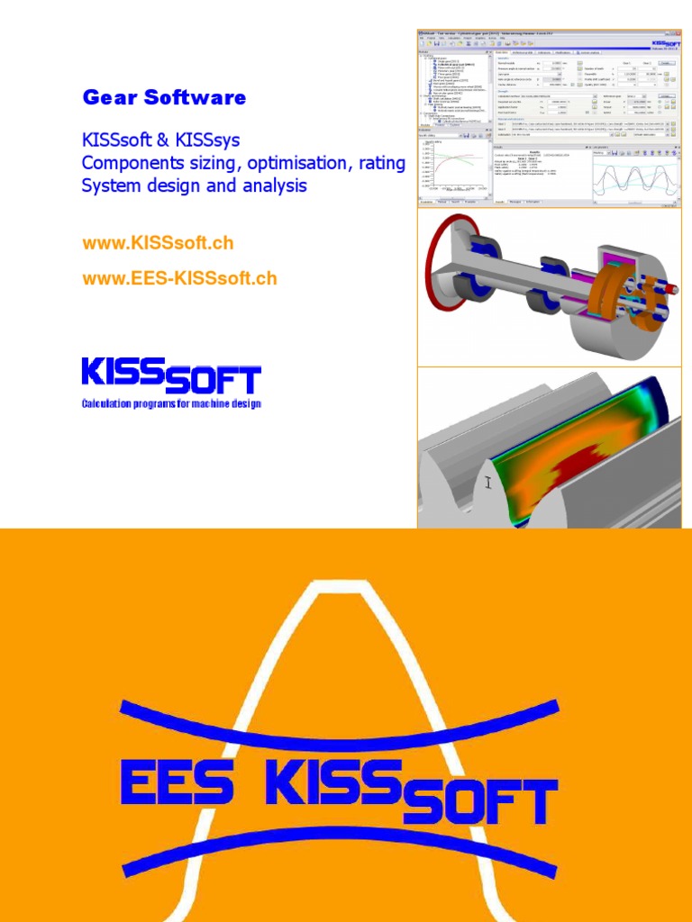 KISSsoft Product Brochure PDF Gear Transmission (Mechanics)