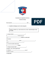 Parcial Del Mes de Septiembre de Francés