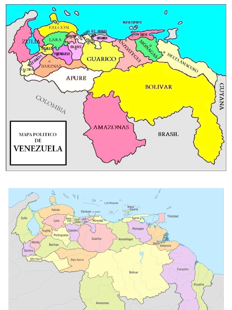 Mapa Politico de Venezuela | PDF