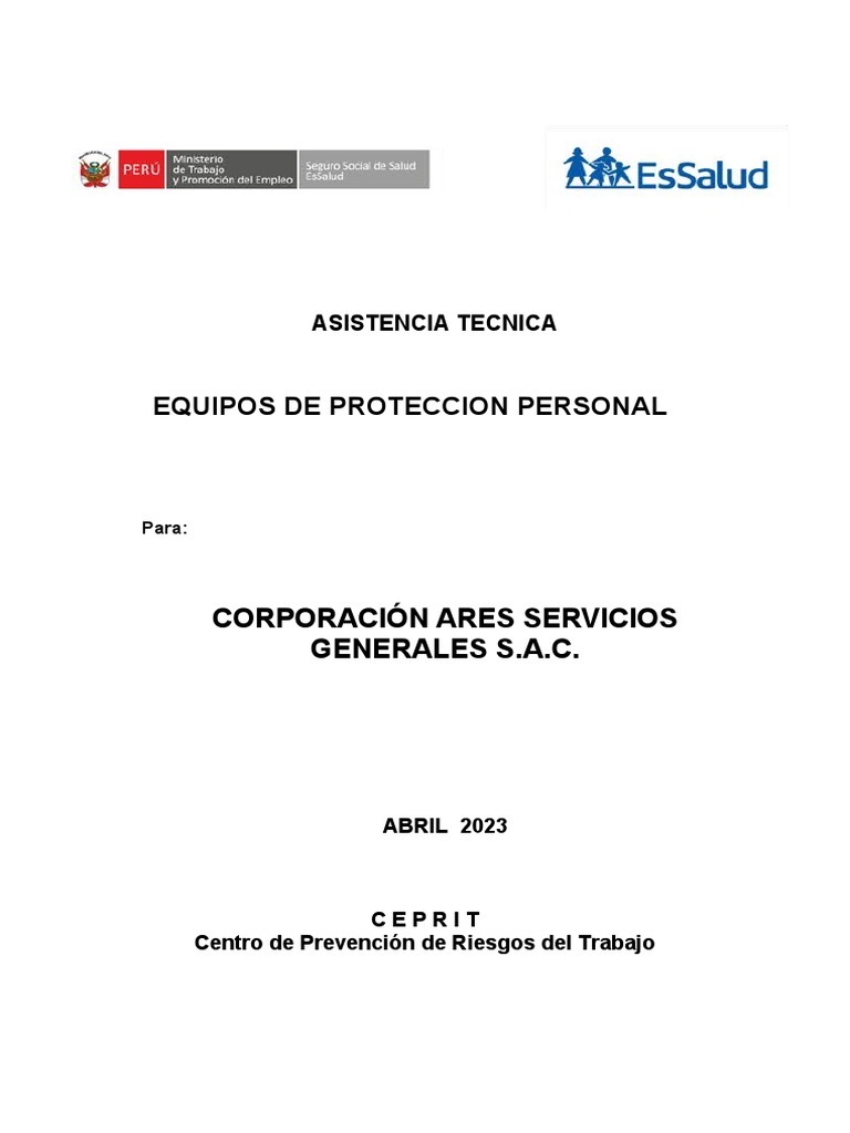 Programa de EPP para Corporación ARES | PDF | Tecnología