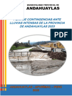 Plan de Contingencias Ante Lluvias Intensas de La Provincia de Andahuaylas 2023
