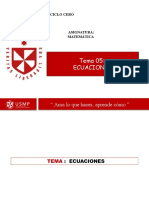 Tema 05: Ecuaciones: " Ama Lo Que Haces, Aprende Cómo "