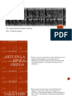 Arte en La Época Griega: De: Andrés Fernando Ramírez Sánchez Para: Profesora Angela