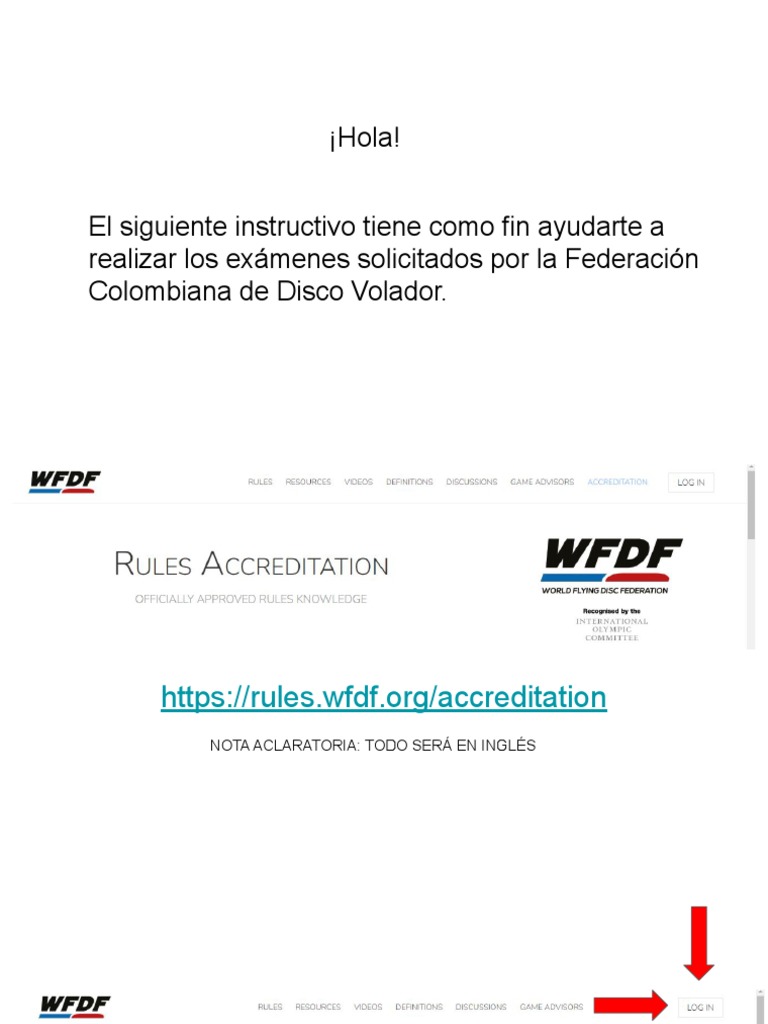 Instrucciones para Exámenes WFDF | PDF | Informática