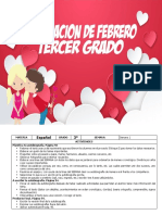 Planeacion Mes de Febrero Tercer Grado