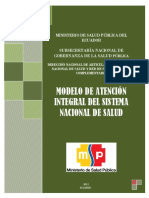 Modelo de Atención Integral Del Sistema Nacional de Salud