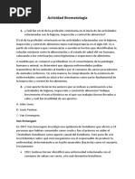Actividad Bromatología