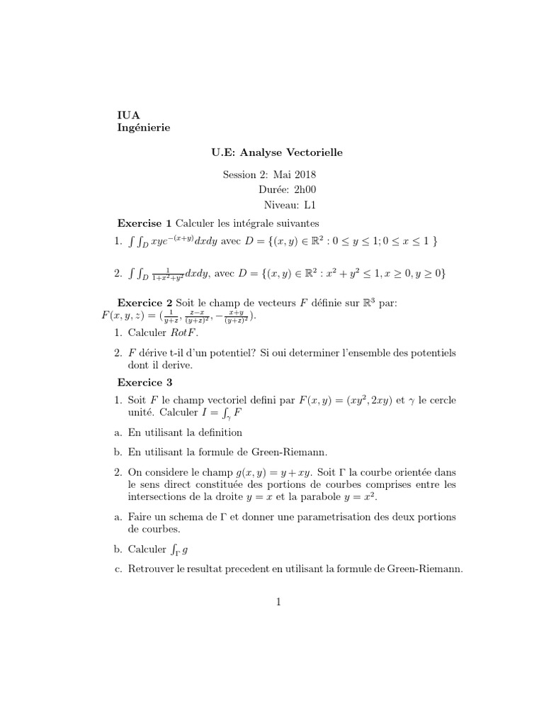 Application de la formule de Green PDF — free download