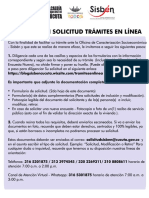 Información Solicitud Trámites en Línea