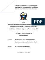 Escuela de Formacion Profesional de Contabilidad: Caratula